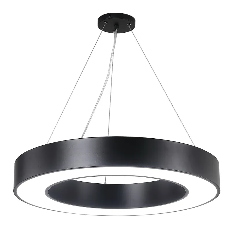 Sleek Modern LED Ring Pendant Light for Elegant Offices
