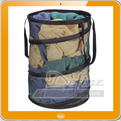 Pop-Up Collapsible Mesh Laundry Hamper