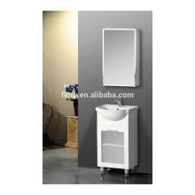 MDF white painted particle board side bathroom funiture
