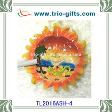 resin lizard ashtray sun shape