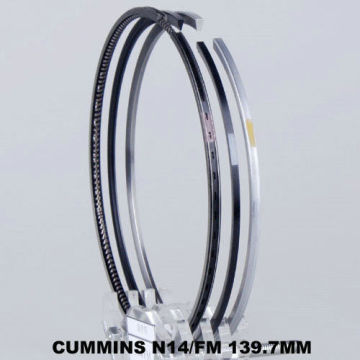 Cummins Small Engine Teflon Piston Ring Set Gapless 6 Cylinder , N14 / Fm