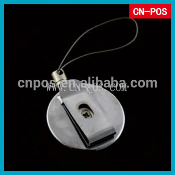 plastic holding secuirty pullbox in supermarket