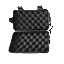 Black Hard Plastic Tool Case for Hunting Flashlight - 21x12x7cm Multifunctional T3 Case with 4 Keys