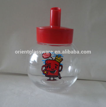 High Quality small round glass jar