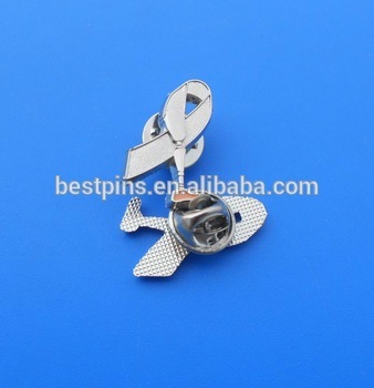 Prevention of violence White Ribbon Brooch Pin Badge