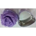 Purple Candy Tin box with Flower Decoration