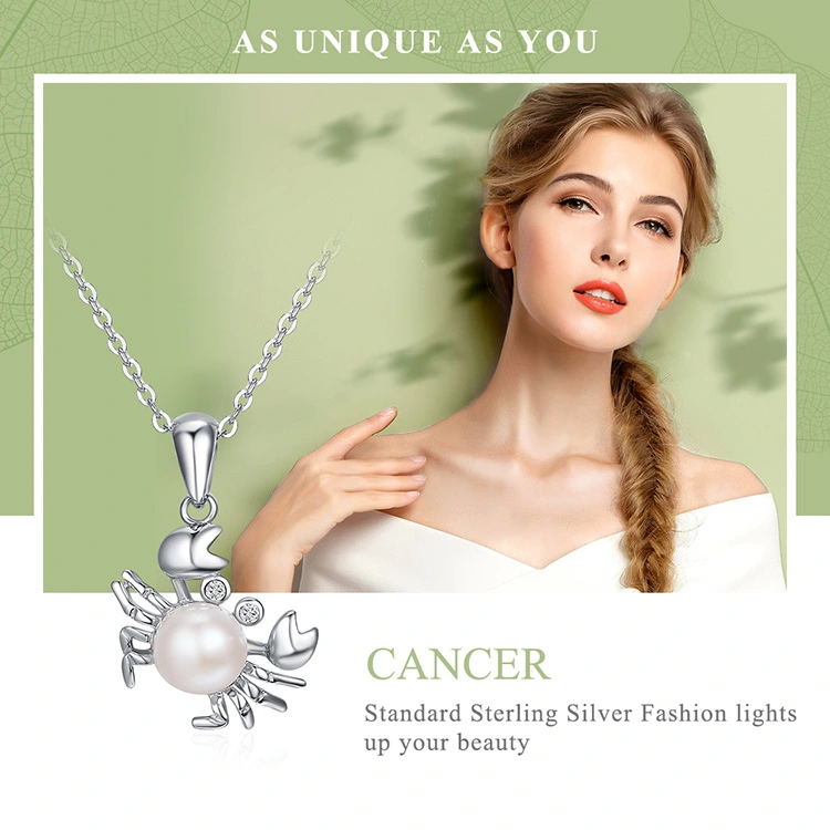 Jewelry of 925 Sterling Silver Lovely Pearl Pendant Necklace