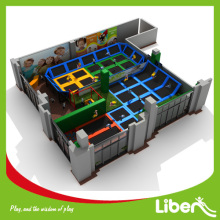 Kids outdoor trampoline with safety net