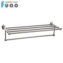 FUAO wall mounted brass towel rack mounting hardware