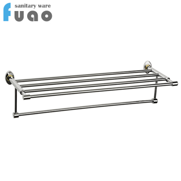 FUAO wall mounted brass towel rack mounting hardware