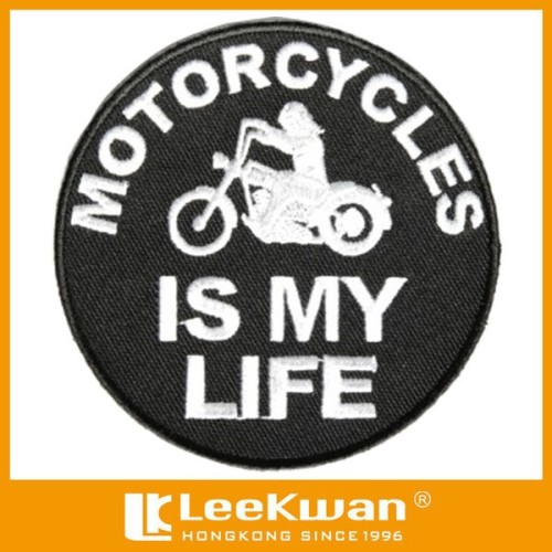 Motorcycles embroidery patch, motorcycle embroidered badge iron on patch for club