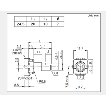 Ec11 serie Incrementele encoder