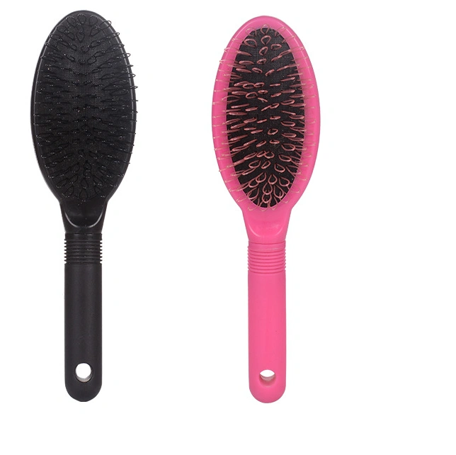 Wholesale Black and Pink Plastic Wig Brush