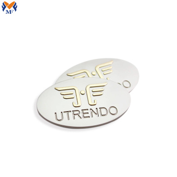 Customized metal label logo sticker metal plate