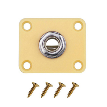 Black LP Guitar Jack Plate with 6.35 Output Jack for Tele Style Guitars - Hot Sale