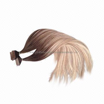 Ombre tape weft hair Balayage hair extension, silky straight, 40pcs, 4*0.8cm