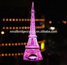 Desk decoration crystal Led Eiffel Tower
