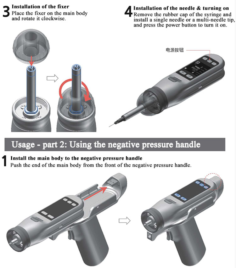 streç işareti çözümü Su Mezoterapi güzellik makinesi Kişisel kullanım için yüksek kaliteli EZ enjeksiyon tabancası