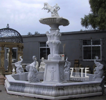 Decorative garden outdoor large stone sculpture marble water fountain statue