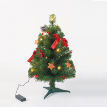 Decorated Giant Indoor Lighting Christmas Tree With Decoration Ribbon and Stars