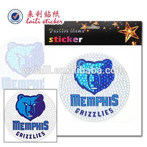 team logo sticker /3d acrylic sticker/decorative sticker