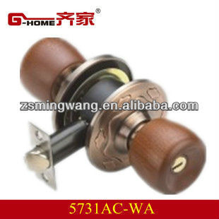 wooden ball knob lockset 5731