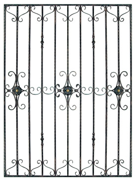 Concise aluminum window grille