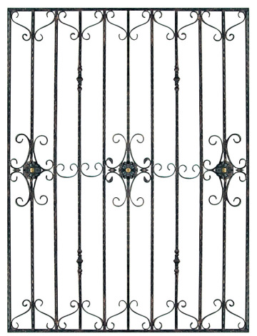 Concise aluminum window grille