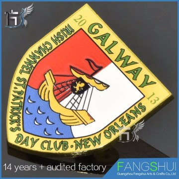 2016 hot sale epoxy badges bullion crests badges fit for good badges