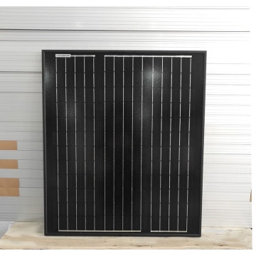 Personalizado todo el panel solar negro 50w para la venta