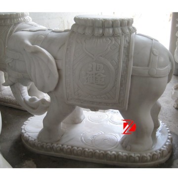 natural stone Indian elephant sculpture