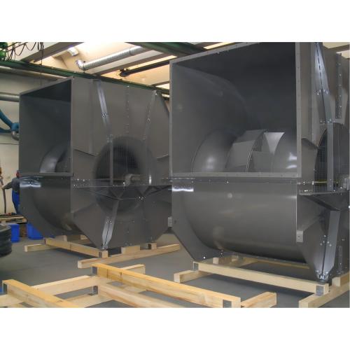 Double inlet air efficient centrifugal air conditioning fan