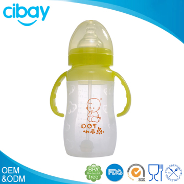 Patent silicone baby bottle straw