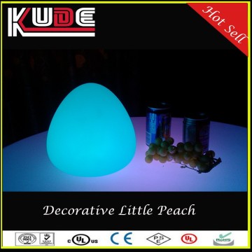 cordless led table lamps,/battery powered led peach table lamps for decoration