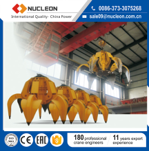 Mobile Crane Parts, Nucleon Orange Peel Grab Bucket For Overhead Crane