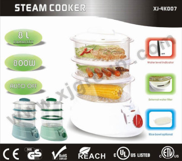 3-layer plastic steam cooker XJ-4K007