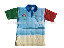 Custom made Quickly dry sublimation bowling polo shirts