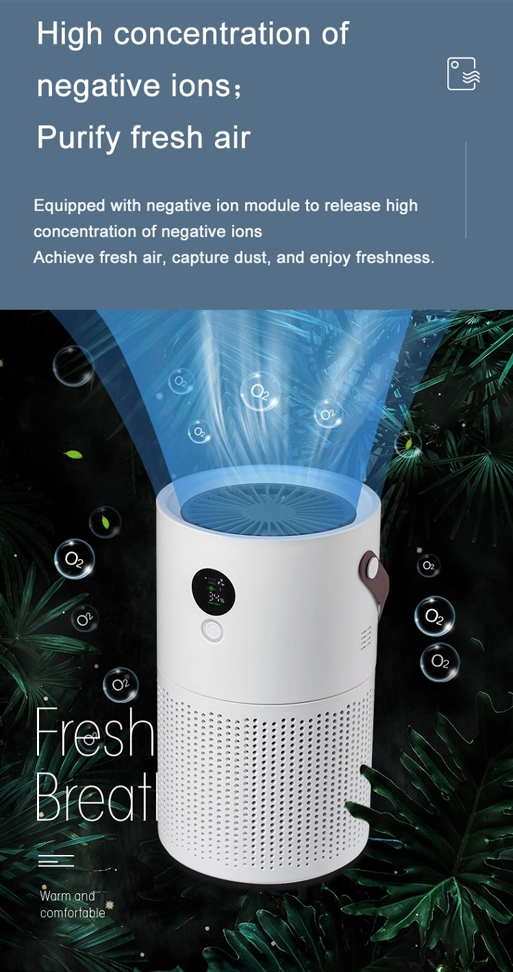 USB Powered Hand Gesture Operated Air Purifier Mini Portable H13 HEPA Car Air Purifier with HEPA Filter