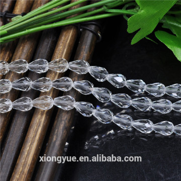 teardrop shape clear glass beads christmas ornaments