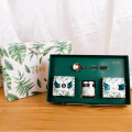 Tea Jar Packaging Custom Green Folding Paper Box