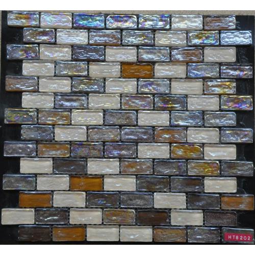 Hình chữ nhật đơn Chip Mosaic đầy màu sắc