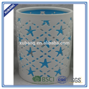 latest promotional new desin star candle holder ceramic gift items