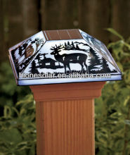 Deer Outdoor Solar lamp post cap