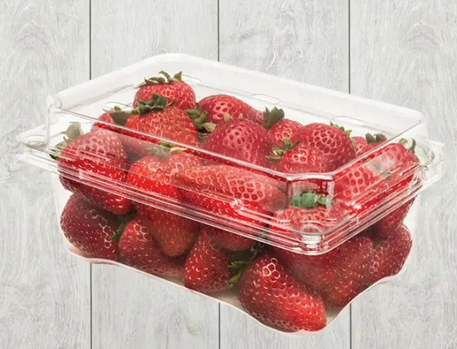 strawberries clamshell boxes