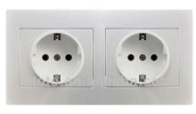 double side socket double European standard wall socket