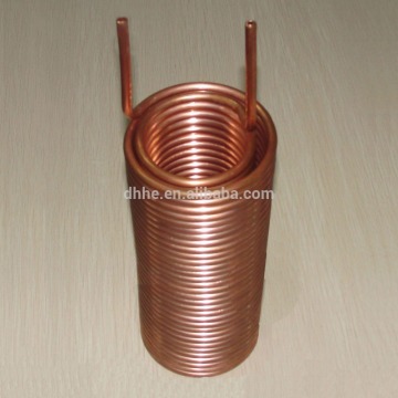 Copper coil heat exchanger tube