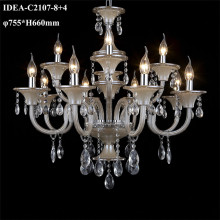 cognac glass chandelier european candle lighting