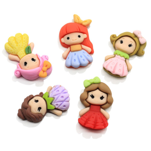 New Arrived Multi Design Resin Lovely Girl Decoration Cute Princess Art Decor Keychain Ornament Craft Phone Case Embellishment