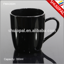 Heat Resistant Black Opal Glass Mug 350ml Black Opal Glass Tableware Black Opal Glass Dinnerware
