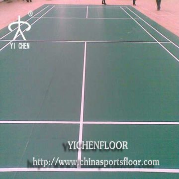 Standard Badminton Vinyl Flooring / Badminton Pvc Flooring / Carpet Badminton Floor